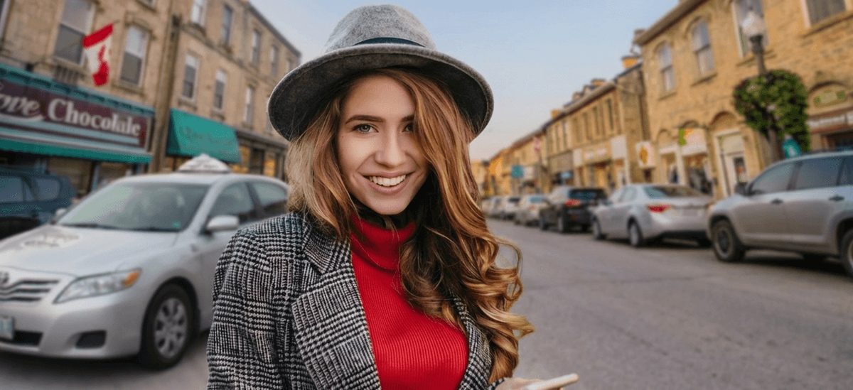 Passenger enjoying a ride
